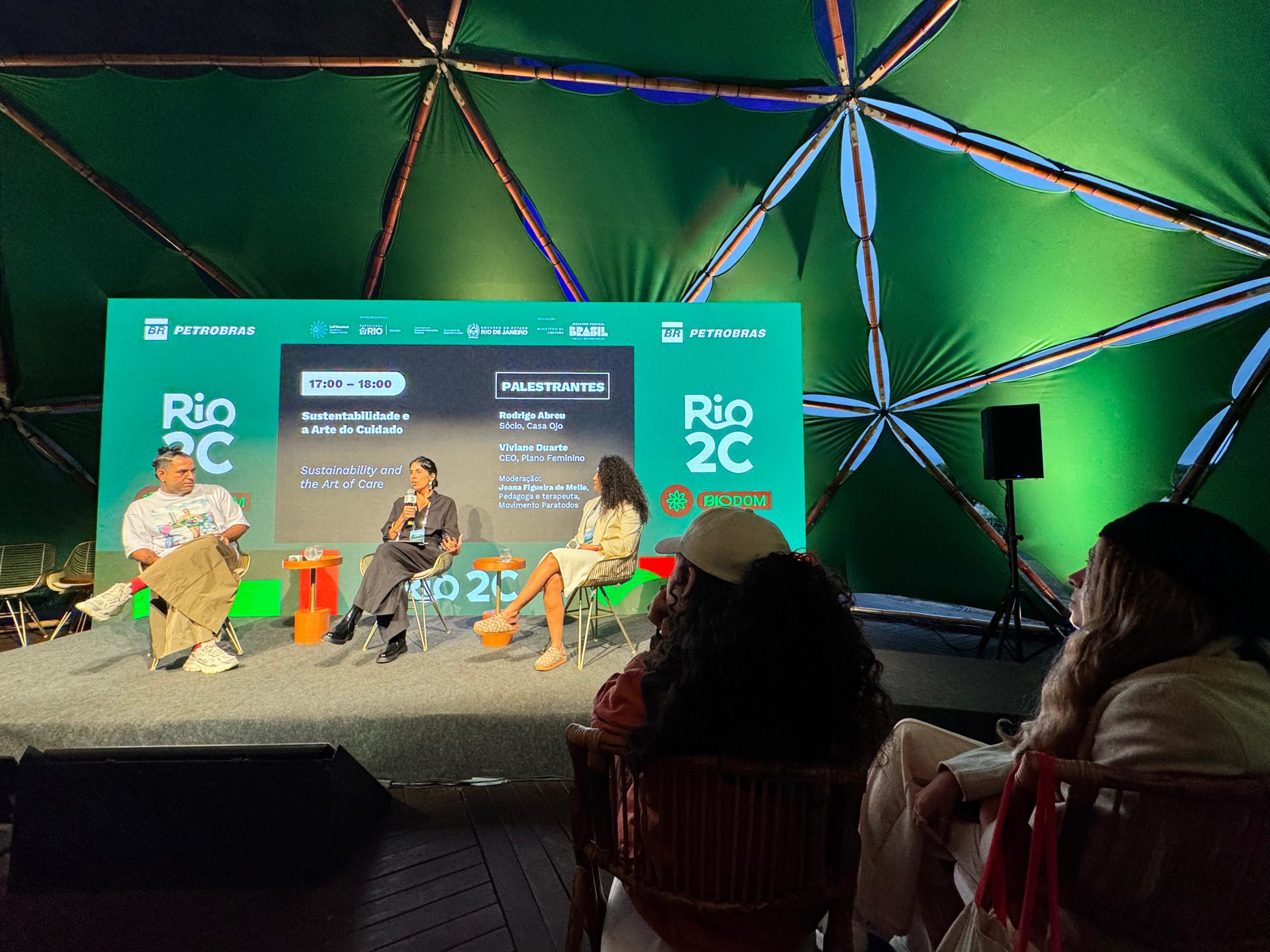 Sustentabilidade e a Arte do Cuidado: mesa no Rio2C reúne nomes que pensam o futuro com afeto, educação e regeneração